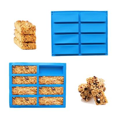 DIY Silicone Candy Mold 8-Cavity Silicone Ice Cube Tray Butter Mold  for Baking Energy Bars