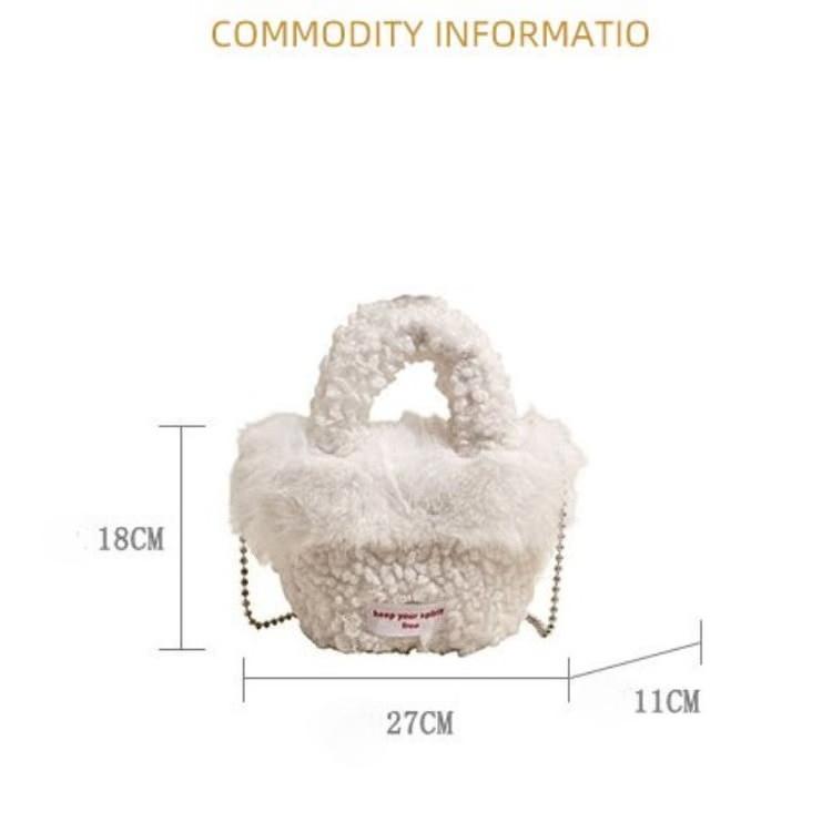Women's Plush Mini Handbag Shoulder Bag