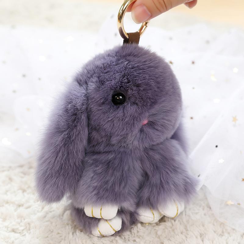 15cm Rex Konijnenbont Dood Konijn Hanger Schattig Simulatie Konijn Pluche Speelgoed Tas Hanger Poppen Spelen Dode Konijnen Sleutelhanger Speelgoed