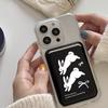 Sød tegneseriekanin Magnetisk Pung Etui Kort Holder Til Magsafe Iphone 16 15 14 13 Pro Max Telefon Pung Kort Slots Lomme Cover