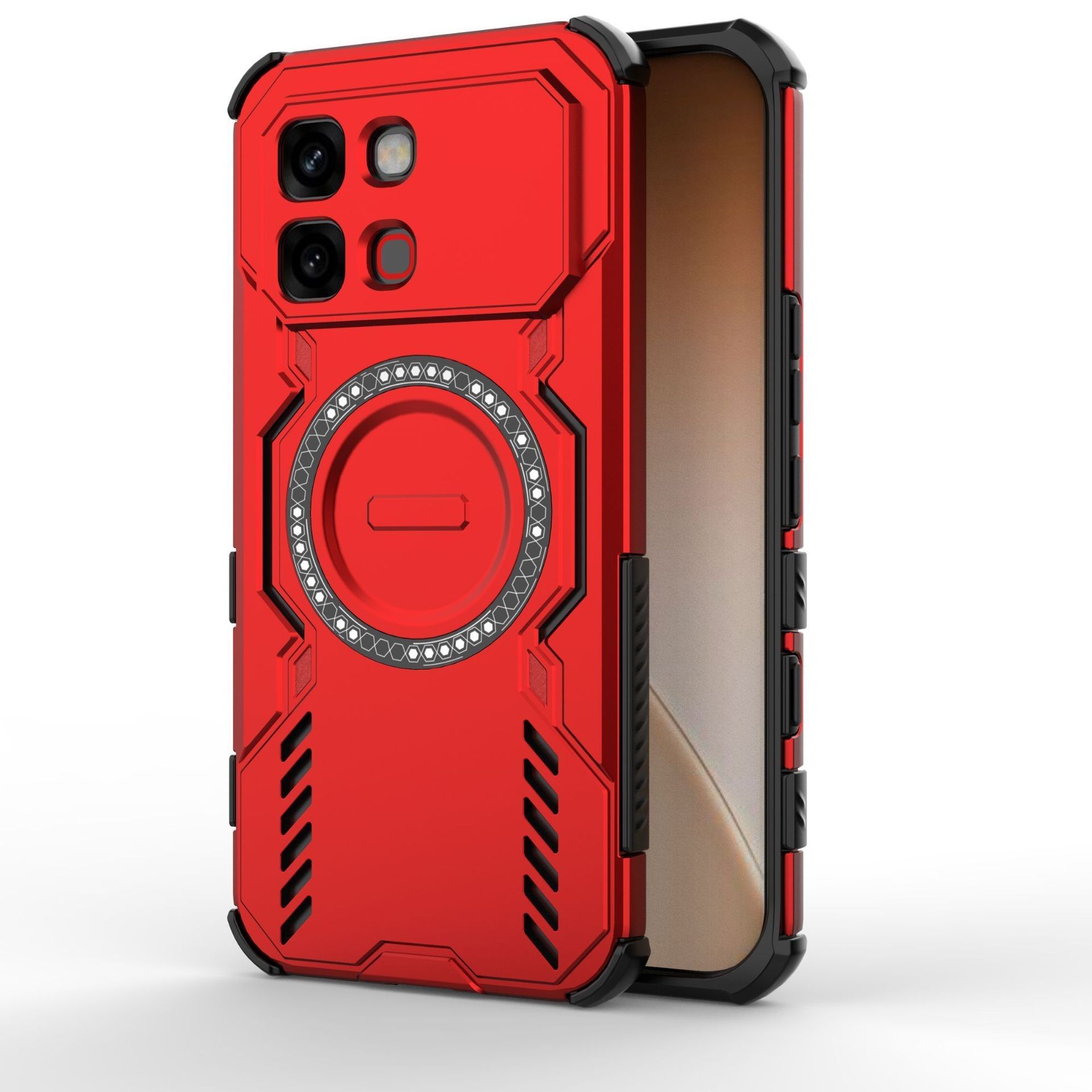 For Infinix Note Edge Case Fashion Magnetic Heat Dissipation PC Hard Cover For Infinix Note Edge Shell Shockproof Bumper Infinix Note Edge красный