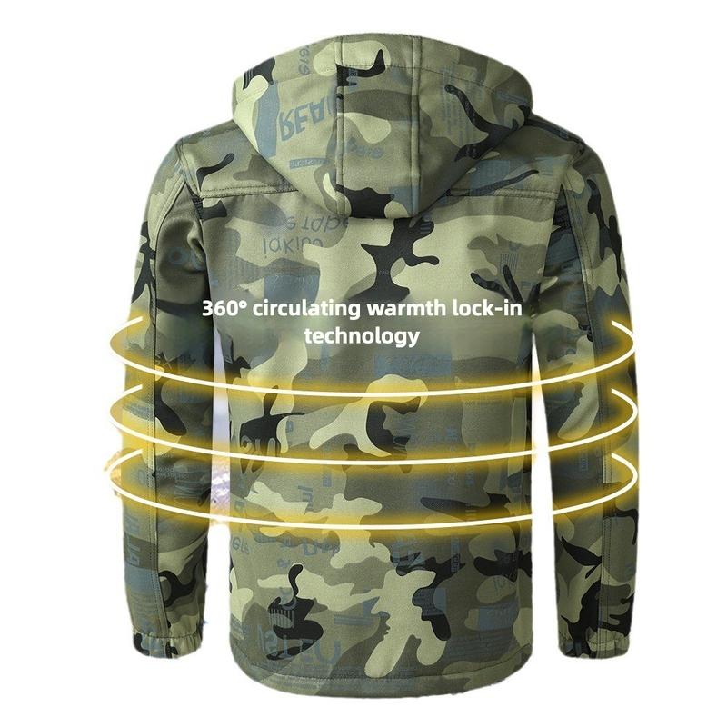 New Winter Velvet Labor Insurance Work Clothes, Camouflage Clothes, Electric Welding Factory Clothes, Autumn and Winter Military