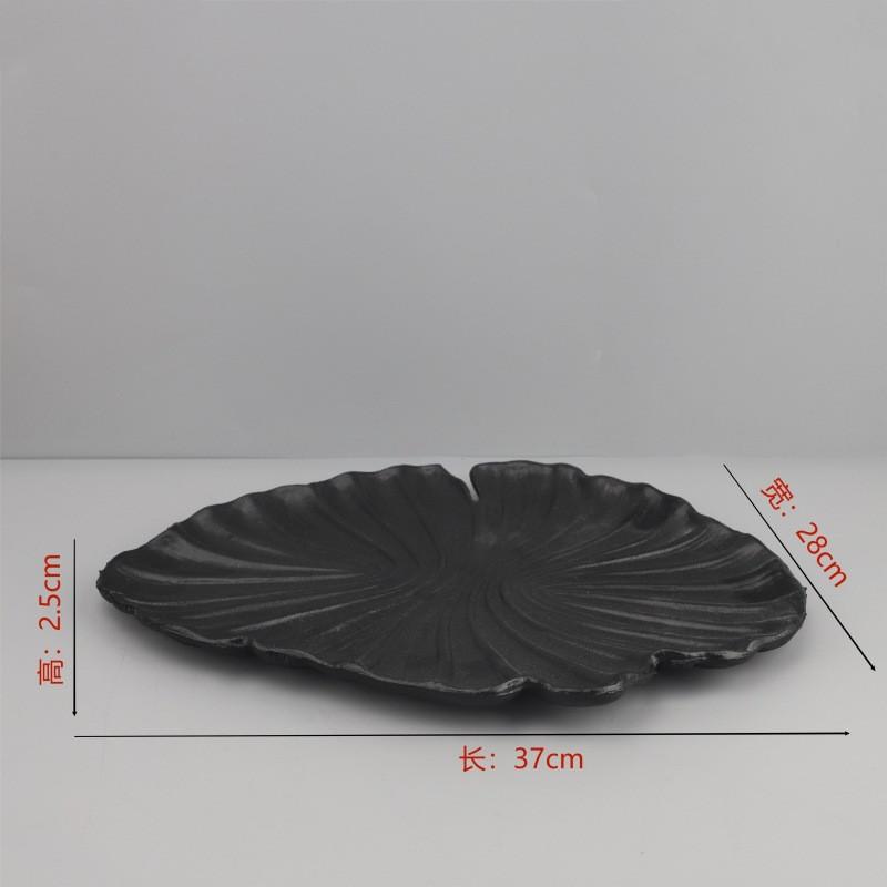 

Abstract Irregular Metal Tray, Lotus Leaf Shaped Tray, Indoor, Aromatherapy, Storage Tray, Living Room Desktop Decoration