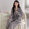 Coral Fleece Pajamas Women'S Autumn And Winter Thickened Fleece Flannel High-End Sweet And Warm Winter Loungewear Set