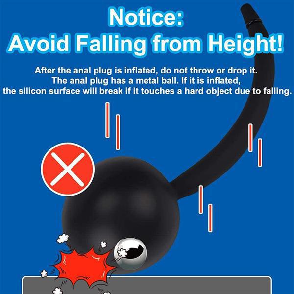 Inflatable Sex Toys for Men and Women Silicone Anal Masturbation Expansion Anal Expander Bump Development Backyard