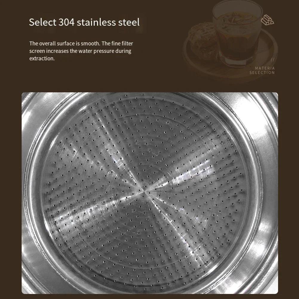 Druckfilter 54mm Filterkorb Home Coffee Brewing Kaffeebrühgeräte Effektive Kaffeefiltration