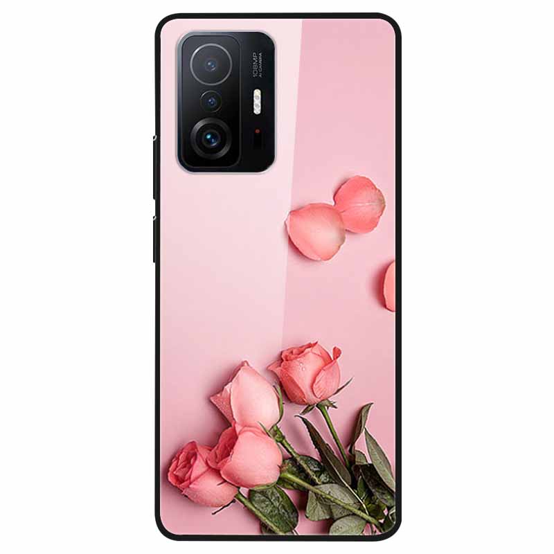 Tempered Glass Case For Xiaomi 11T Cover 6.67 Cool Bumper Hard glass Case For Xiaomi 11T Pro Case Mi 11T Pro Mi11T Capa Shells