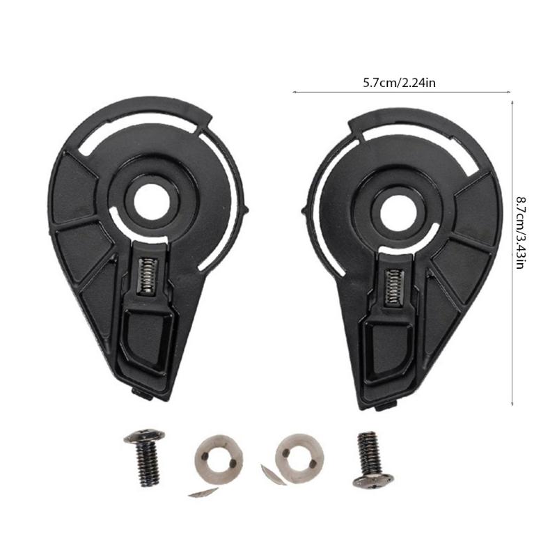 1 Pair Face Shield Windshield Visors Base with Screw Helmets Accessories for SOMAN 965 PA901 Visors Gear Base Plate