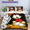 3Pcs Garfield Odie Adventure Bedding Set Quilt Cover Pillowcase Home Christmas Xmas Halloween Gift 1 Duvet Cover 2 Pillowcase M929224