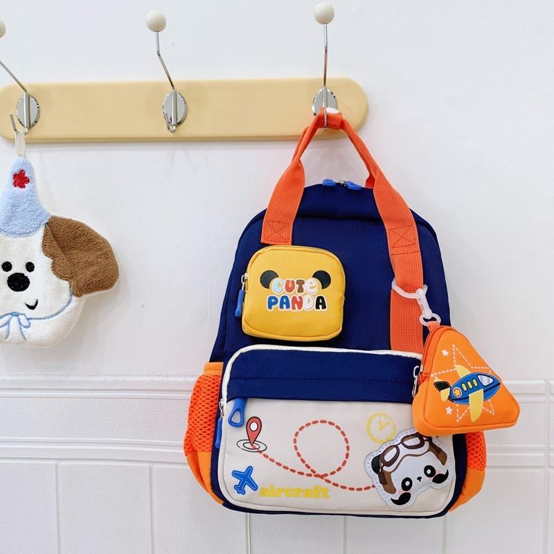 Cartoon Kids Backpack With Breathable Nylon For Preschool Children School Travel Bag
