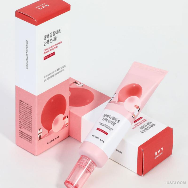 ROUND LAB Camellia Deep Collagen Firming Sun Serum SPF50+ PA++++ 50ml (+Free Gift)