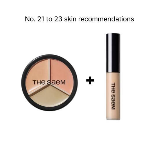 

a0094 The SAEM Cover Perfection Concealer Duo Set A – 01 Correct Beige + 1.5 Natural Beige (13.5г + 5г)