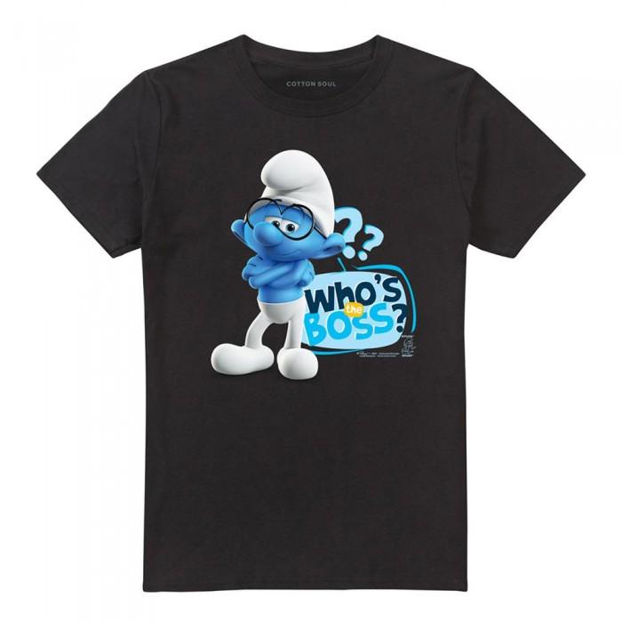 The Smurfs Unisex Adult WhoÂ´s The Boss? Brainy Smurf T-Shirt