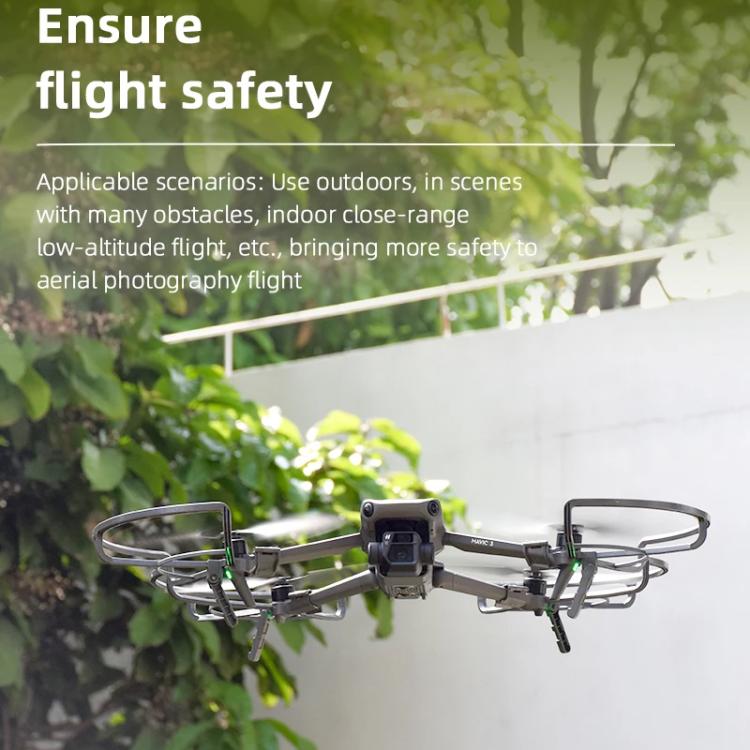 For DJI Mavic 3 / 3 Pro BRDRC Drone Propeller Protective Guard Anti-collision Ring (Grey)