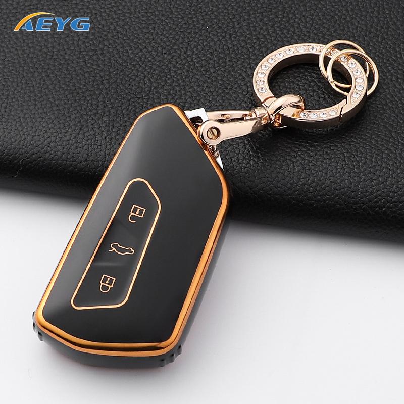 Car Key Case Cover Shell Fob For Vw Volkswagen Golf 8 Mk8 Cupra Skoda Octavia A8 Seat Leon Mk4   Accessories