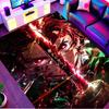 Demon Slayer Print Rug, Washable Floor Carpet, For Entryway Dorm Laundry Room Office Study, Home Decor Birthday Christmas Gift