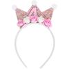 Corona di Fiori Headpiece per Compleanno per Bambino di 2/3/4/5 Anni Cerchietti per Capelli Floreali Accattivanti