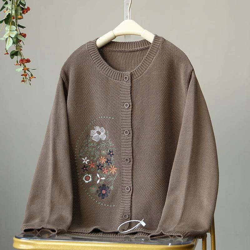 Cardigan Svetrový kabát pro ženy Oversize Bavlna Plyš Podzim Zima Zahuštěná mikina Běžné Pletené sako