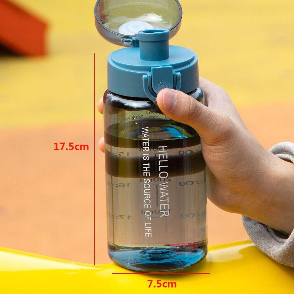 New Plastic Water Bottle 550ml Leak-Proof Drinking Cup Transparent with Handle Water Jugs