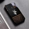 Elite Metallic Stag Black Glass Phone Case For Motorola Moto Edge 70 60 Fusion 50 Ultra 40 Neo 30 Pro 20 Lite 60s Neo Back Cover