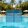 Pool Skimmer Net Kit 16.5"x13" Mesh Filter Screen with Telescopic Rods Elastic Ropes Leaf Catcher Skimmer Spring Action Net System Prevent Clogs for