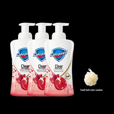 Safeguard Revitalizing Red Pomegranate Bubble Shower Gel, 3-Pack