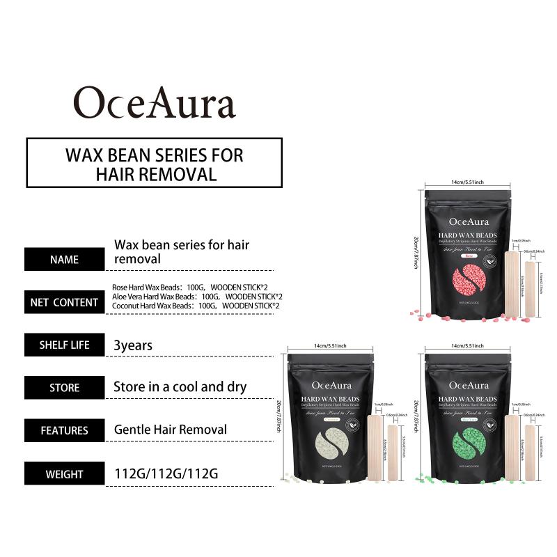 Smooth Skin Hard Wax Beans for Hair Removal Painless Formula Full Body At Home Waxing Kit for Women Men