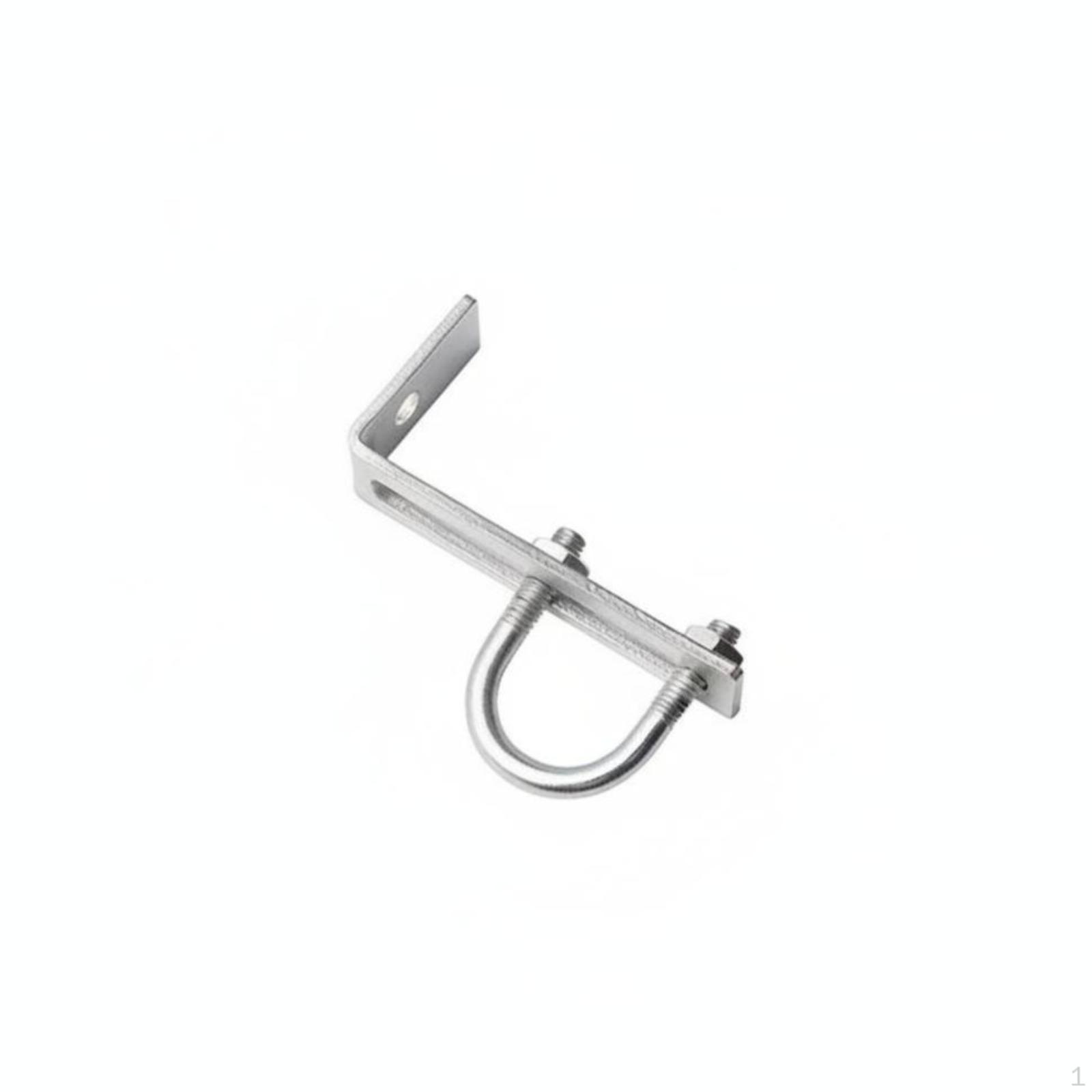 Pipe Bracket, Iron, Galvanized, Fixed Support, Easy Install