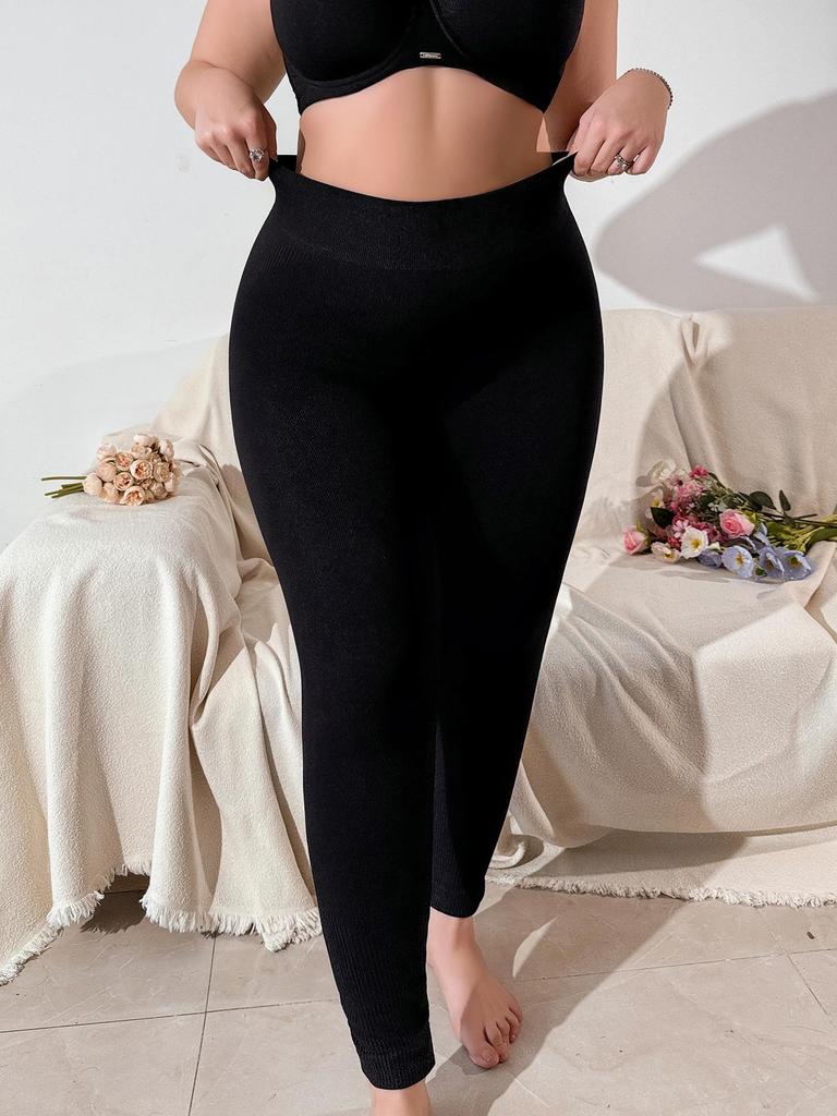 Plus size yoga pants women's plus fat plus running sports leggings fat fitness high waist seamless trousers