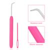 Knitters Crochet Hook Kit Bent Hooks Accessories Picking Needle Bent Crochet Hook Set with 2 Pcs Plastic Knitting Sewing Needles