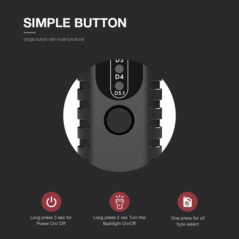 Auto Brake Diagnostic Tool LED Indicators Hydraulic Oil Moisture Analyzer Brake Liquid Detector Oil Quality Checker for Vehicle