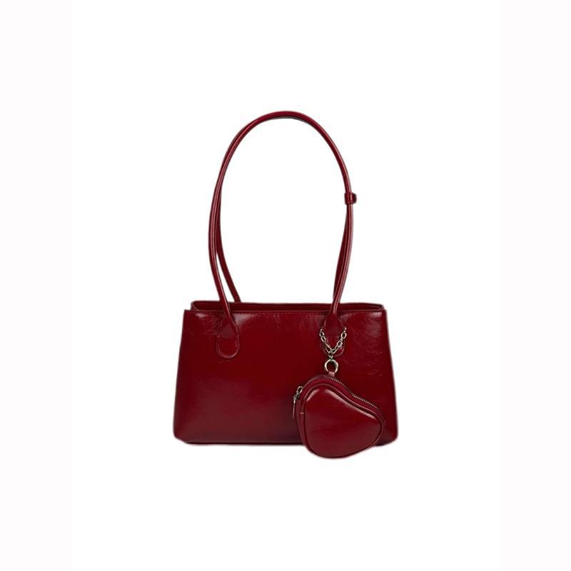 Korean Niche High-end Long-handled Shoulder Armpit Bag, New Large-capacity Love Earphone Bag, Commuter Tote Bag.