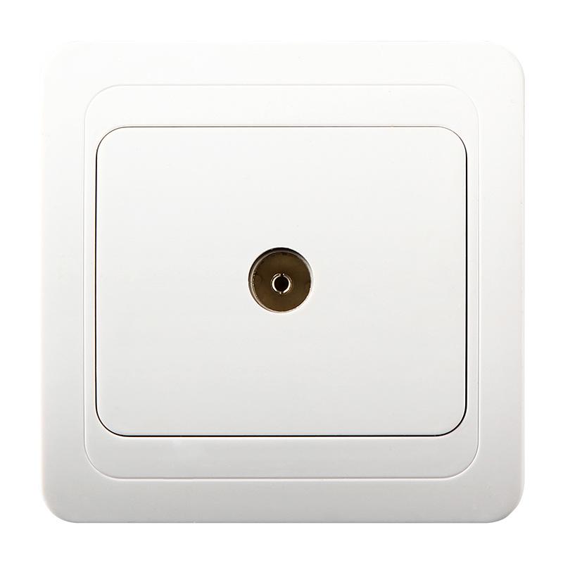 European Style TV Socket - Russian/German Euro Standard ABS Panel Wall Outlet