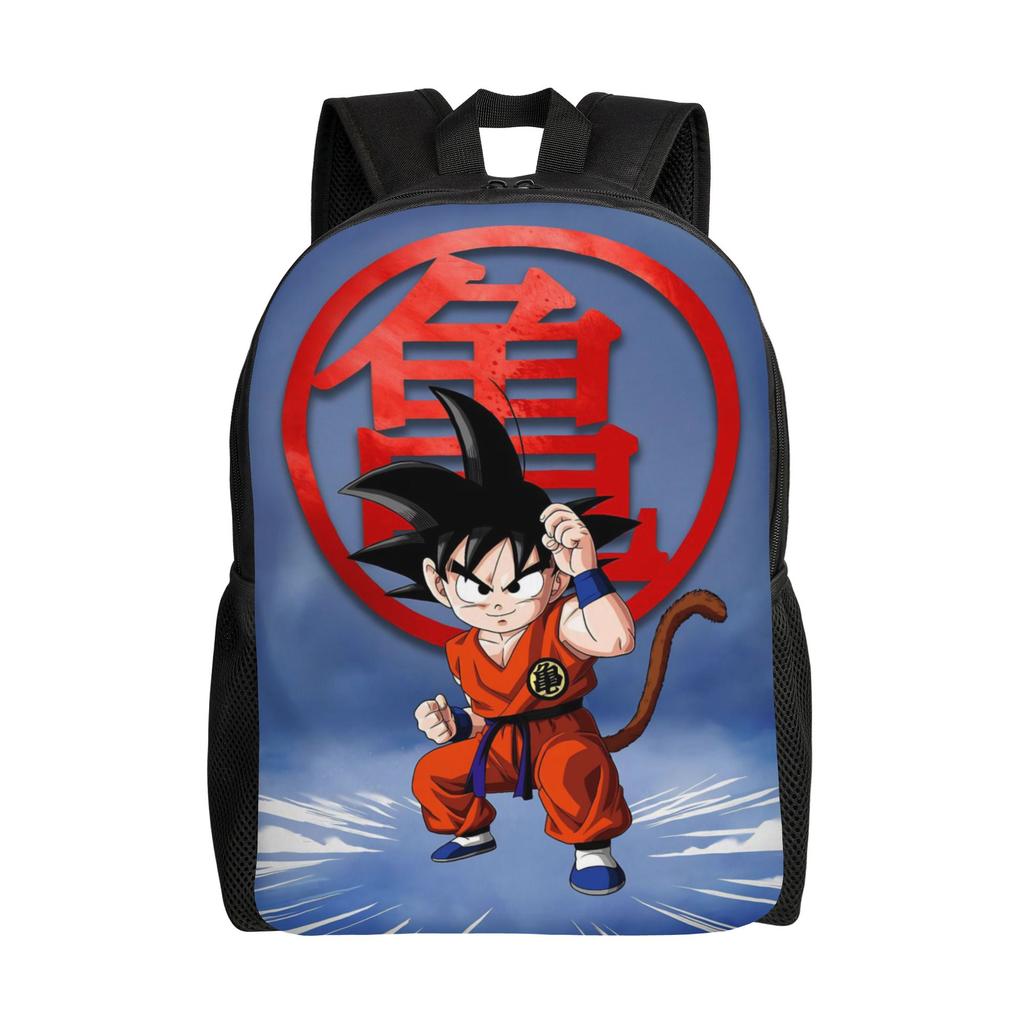 Dragon Ball Z Cartoon Rucksack für Männer Frauen Mode Schüler Tagesrucksack DBZ Goku Laptop Computer Umhängetasche Leicht