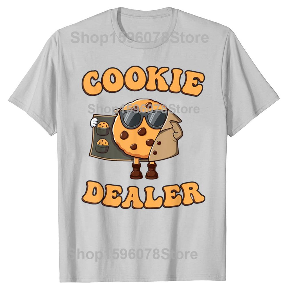 Funny Cookie Dealer Baking Graphic T Shirts Men Women Pure Cotton Humor Streetwear Tee Shirt Short Sleeve Unisex Loose Clothing