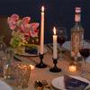 Vintage And Elegant Aluminum Tabletop Candlesticks Suitable For Valentine'S Day And Wedding Decorations