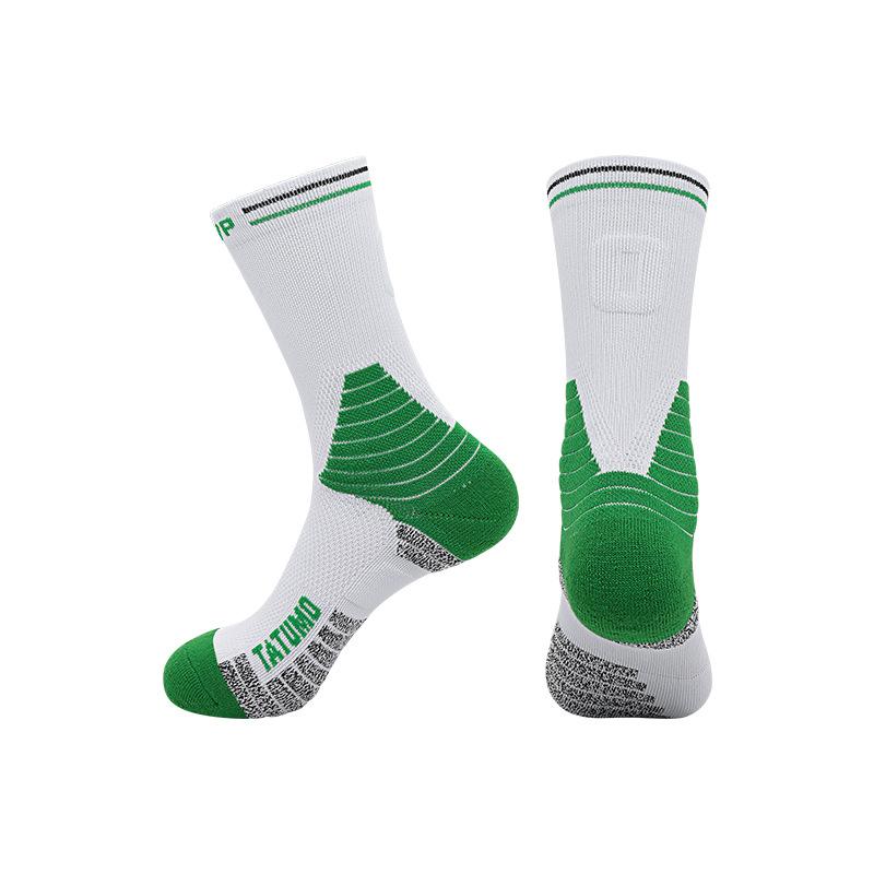 Meias Esportivas Profissionais Outono e Inverno Masculinas Americanas de Cano Alto para Basquete Absorventes de Suor Tubo Longo Estrela Número Base de Toalha Meias