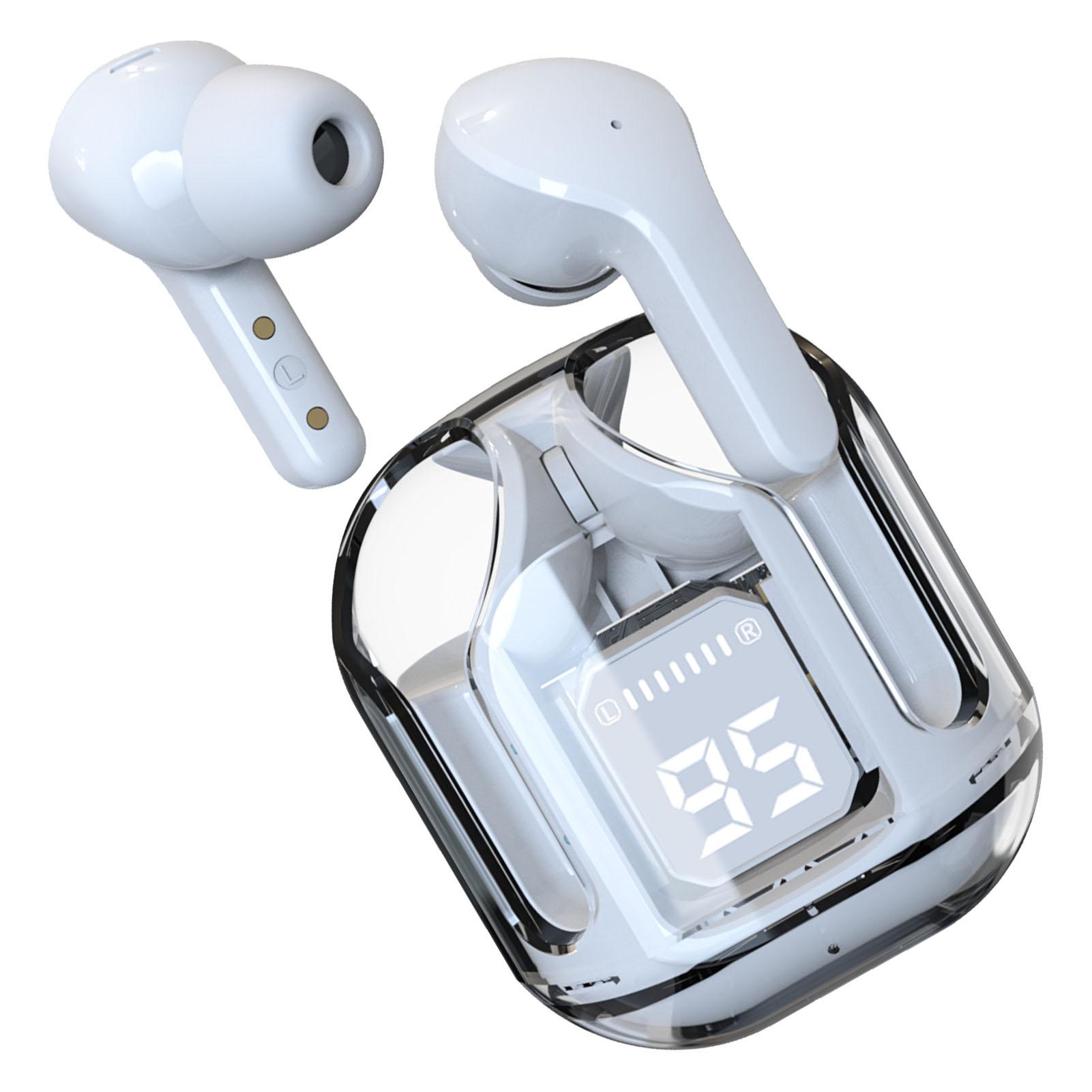 

Беспроводные наушники стильные прозрачные многофункциональные шумоподавляющие HiFi стерео сенсорное управление белый