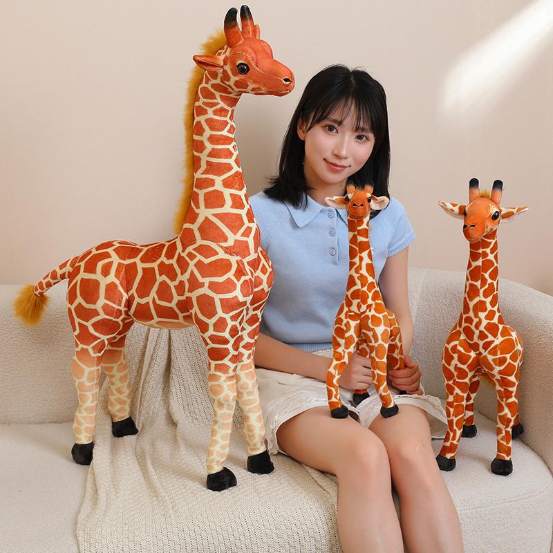 Kawaii Real Life Giraffe Plush Toys Stuffed Animal Doll Soft Kids Children Baby Birthday Gifts Room Decor 30-90cm