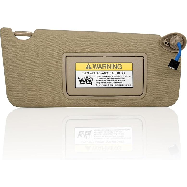 NHILES Left Driver & Right Passenger Side Sun Visor Compatible With Honda Accord 2008 2009 2010 2011 2012 2013 2014 2015 2016 2017 With Light