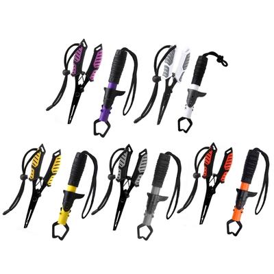 Fly Fishing Tool Fish Gripper Fishing Pliers Mutifunction Line Cutter Hook Remover Fish Lip Gripper with Handle