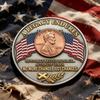 1/2/3/4/5Pcs The Last Cent Collectible Coin American Flag Eagle Final Cent Souvenir Coin Memorial Token History Buffs Collectors Enthusiasts Keepsake