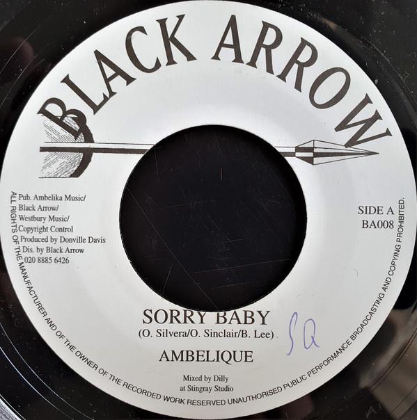 

7inch Record AMBELIQUE - Sorry Baby BA008 Black Arrow Rec UK Reggae, Ska & Dub Used