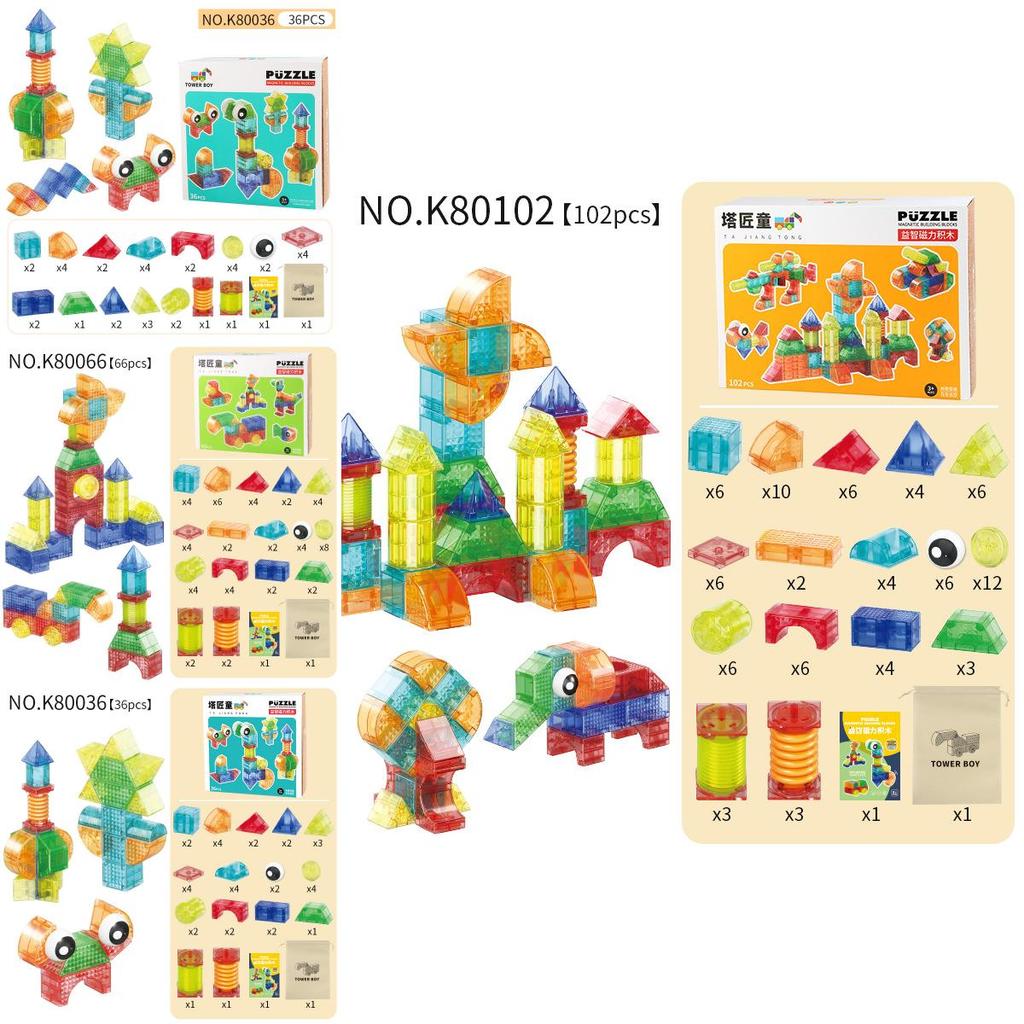 Magnetic Geometry Blocks For Kids With Abs Material And Multiple Construction Options For Learning