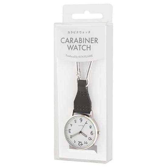 Sun Flame Hook Watch with J-Axis Carabiner, Gray, 20P1361-GY