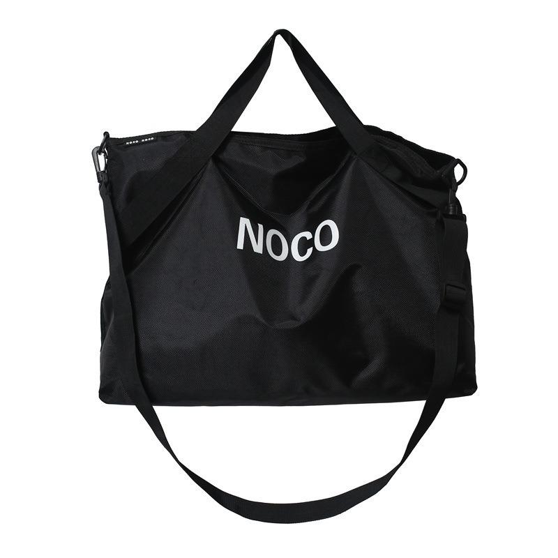 Street Trend Letter Printing Handbag Large Capacity Shoulder Bag Men's and Women's Bags Lightweight and Lightweight Large Capacity