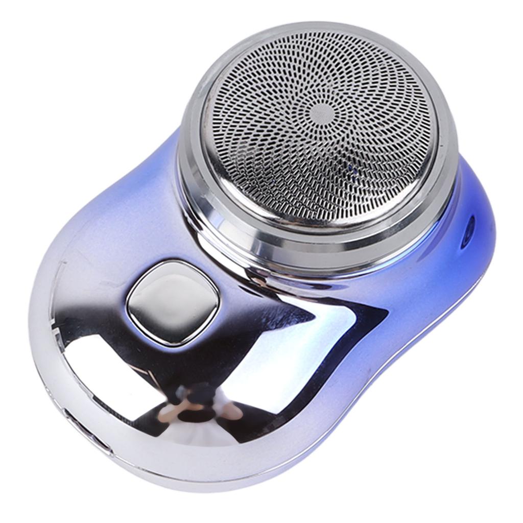 Electric Mini Hair Clipper Waterproof USB Rechargeable Alloy Cutter Hair Grooming Trimmer Blue