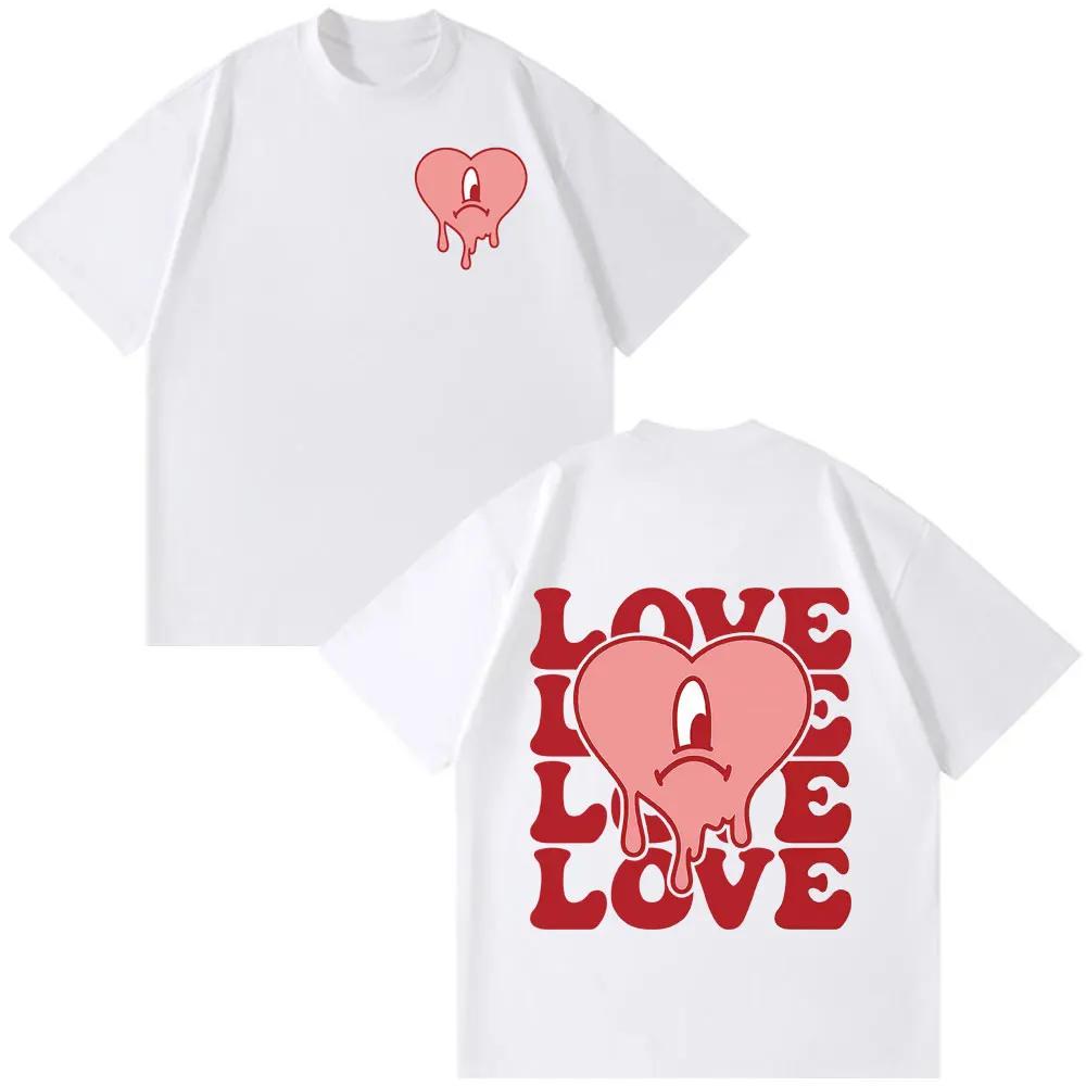 Bad Bunny 2026 World Tour Fashion Print T-shirt Man Woman Harajuku Casual T-shirt Hip-hop 100% Cotton Summer Oversized T-shirts