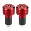 TUCKBOLD Motorcycle Handlebar End Aluminum Inch Fashionable Front Handlebar Grip Cap Gear Balance Plugs, Alloy, 7/8 (22mm/30mm), OD, Plugs, Red,
