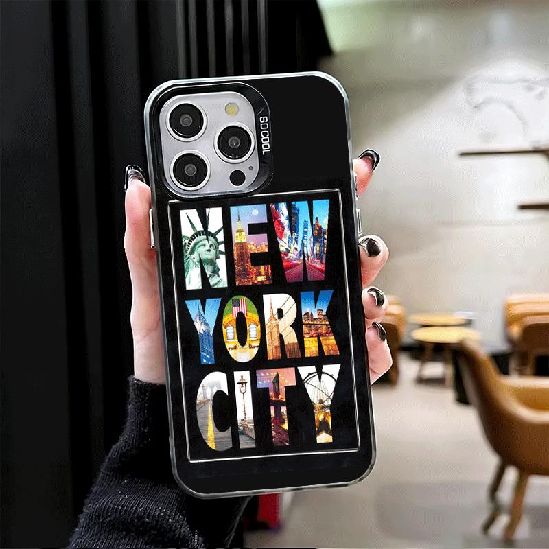 NYC New York City Soft Phone Case for iPhone 15 16 17 Pro Max 17Air 16E 14 Plus 13 12 Mini Shockproof Cover Back Shell
